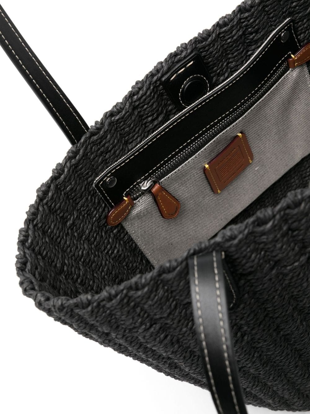 Coach small straw tote bag - Image 4