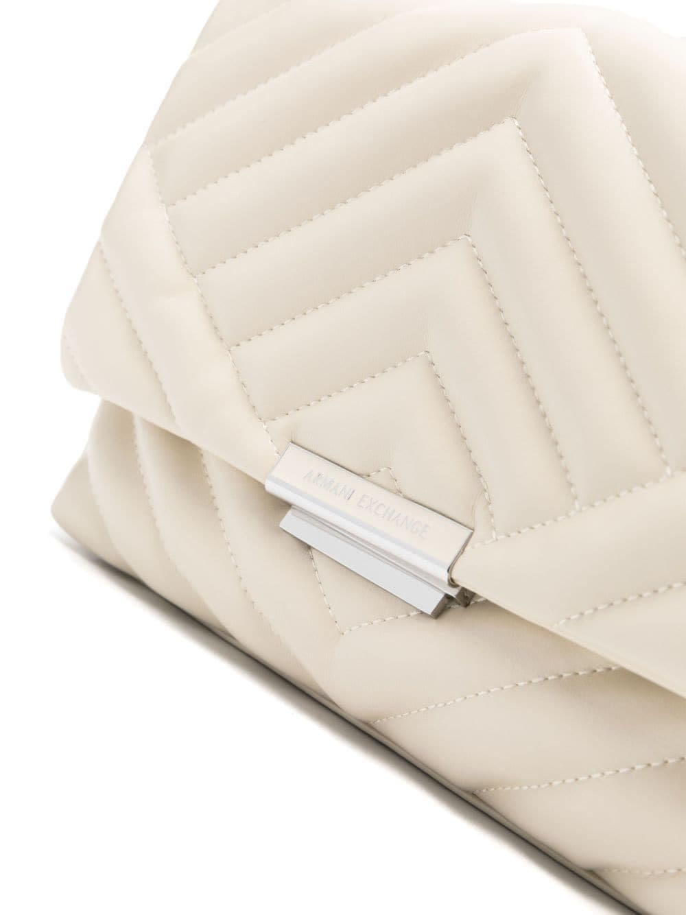 Armani Exchange logo-plaque quilted shoulder-bag - Image 3