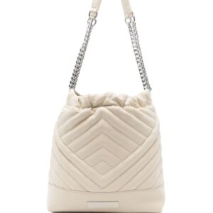 Armani Exchange logo-plaque quilted shoulder-bag