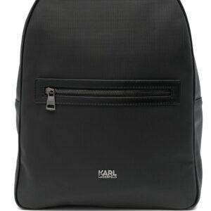 Karl Lagerfeld logo-plaque backpack