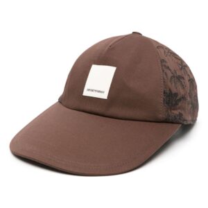 Emporio Armani logo-patch baseball cap