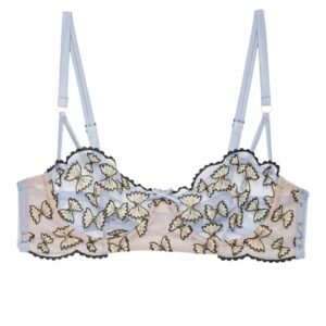 Fleur Du Mal Farfalle embroidered bra