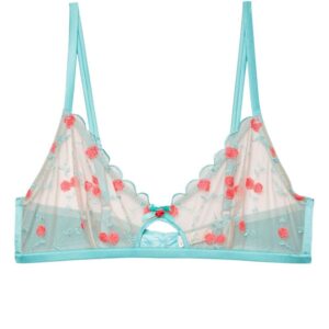 Fleur Du Mal embroidered-design silk-blend bra