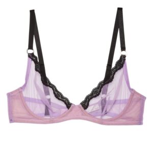 Fleur Du Mal Sheer Tulle lace-detailing bra