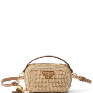 Prada woven mini pouch