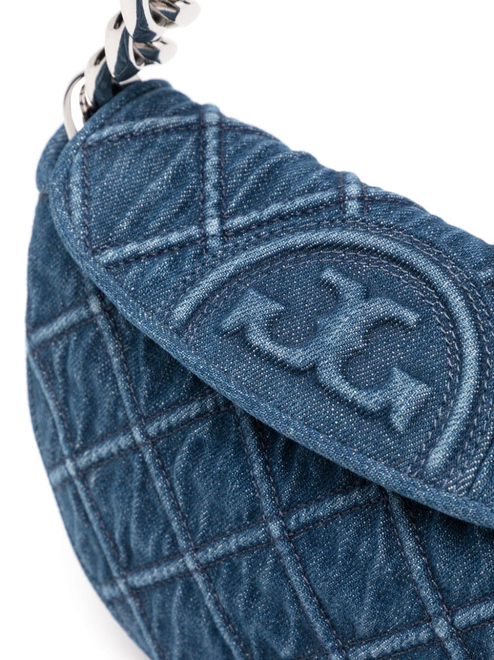 Tory Burch mini Fleming denim crossbody bag - Image 3
