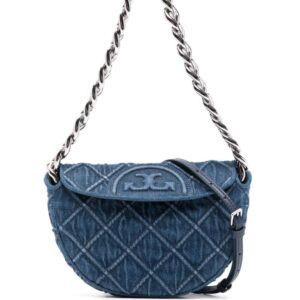 Tory Burch mini Fleming denim crossbody bag