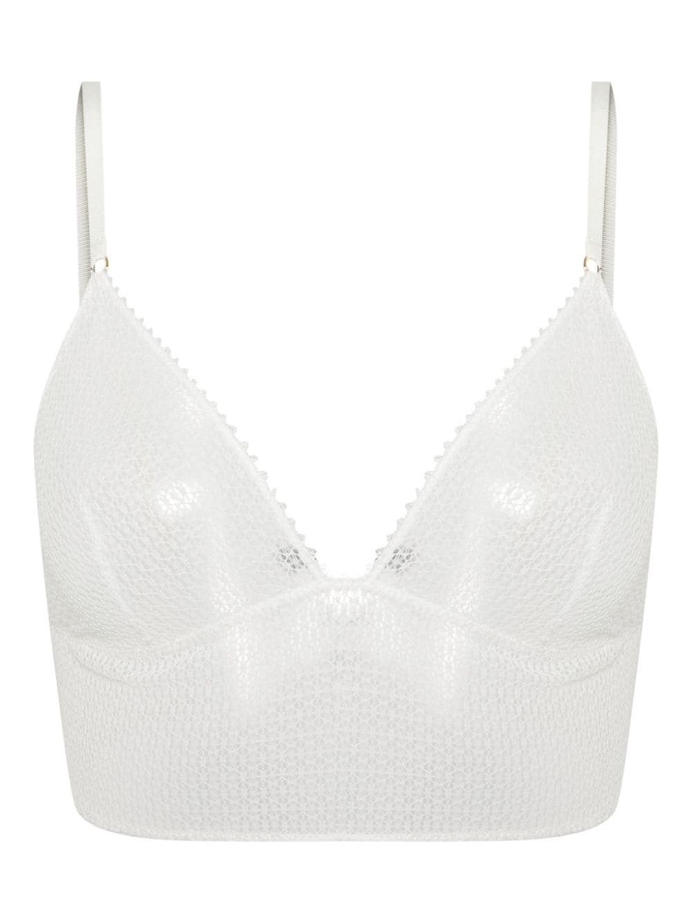 Kiki de Montparnasse triangle-cup crochet bra