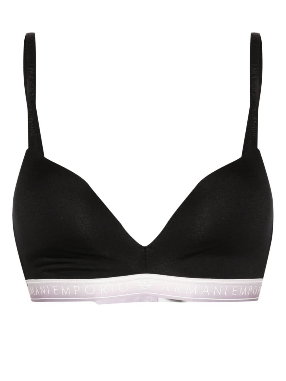 Emporio Armani logo-print bra