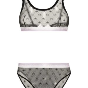 Emporio Armani  logo-print bra set