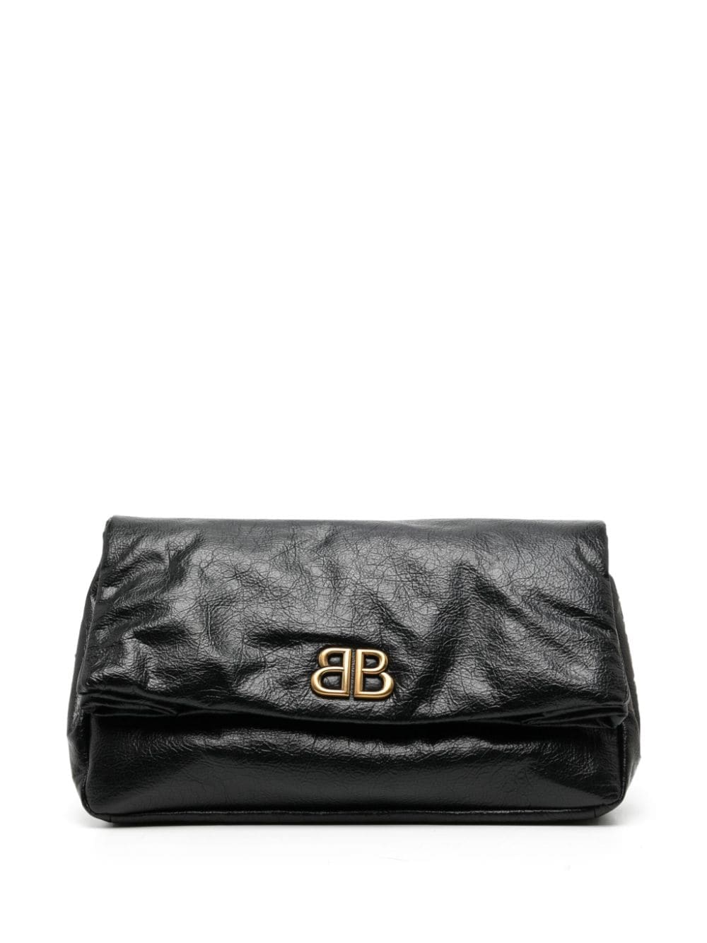 Balenciaga Monaco leather clutch bag