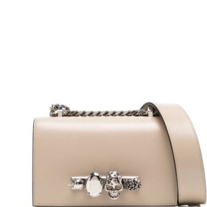 Alexander McQueen mini The Biker Jewelled satchel bag