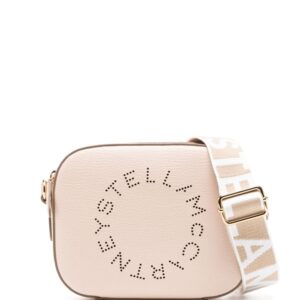 Stella McCartney logo-perforated faux-leather mini bag