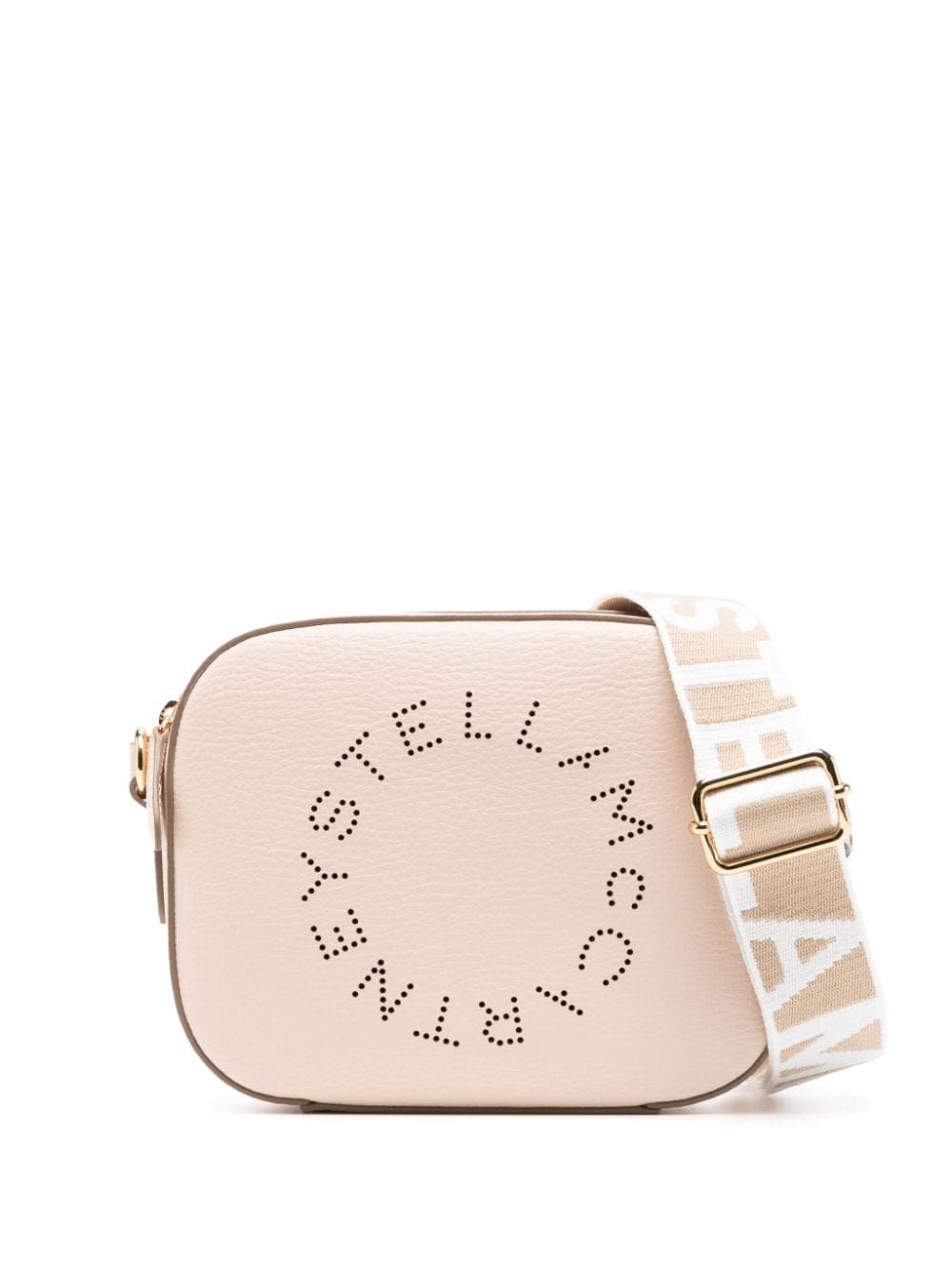 Stella McCartney logo-perforated faux-leather mini bag