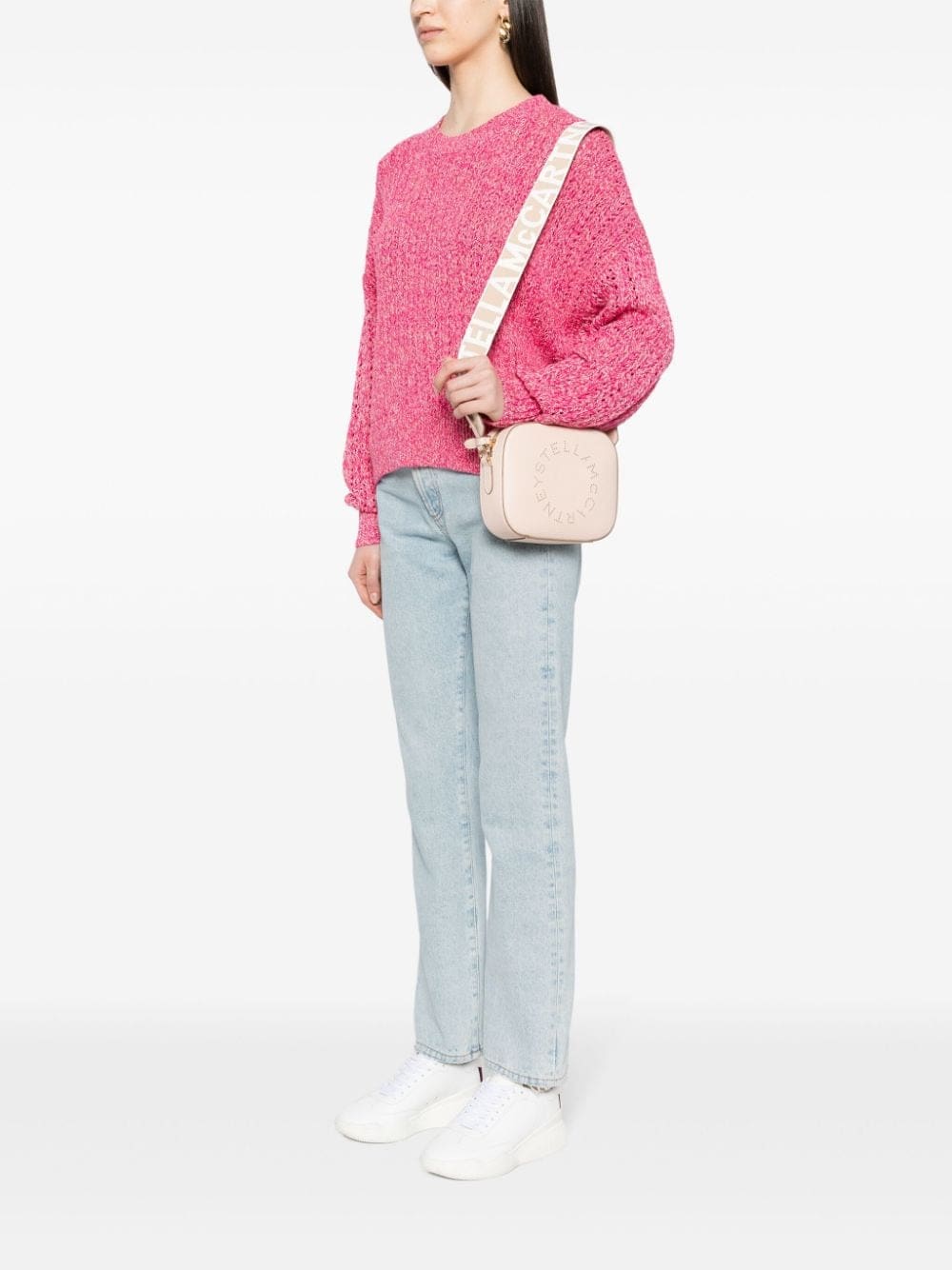 Stella McCartney logo-perforated faux-leather mini bag - Image 2