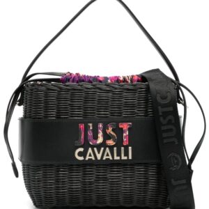Just Cavalli logo-embossed tote bag