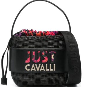 Just Cavalli logo-embossed tote bag