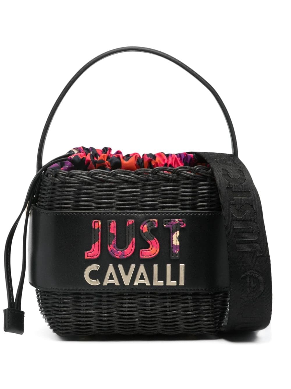 Just Cavalli logo-embossed tote bag