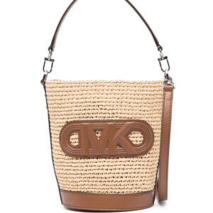 Michael Kors logo-patch bucket bag
