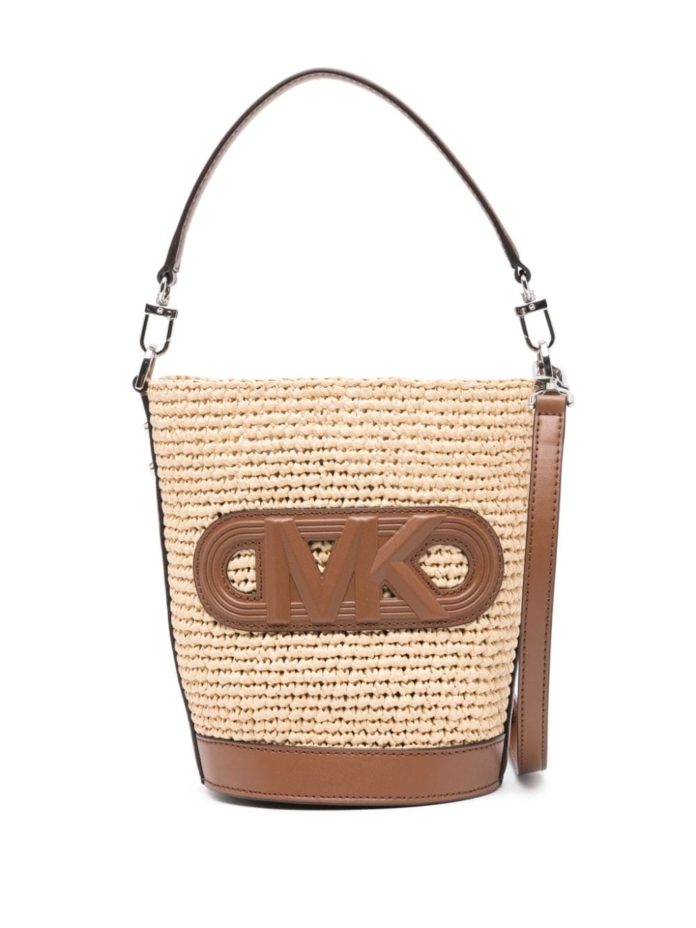 Michael Kors logo-patch bucket bag