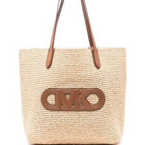 Michael Kors logo-patch tote bag