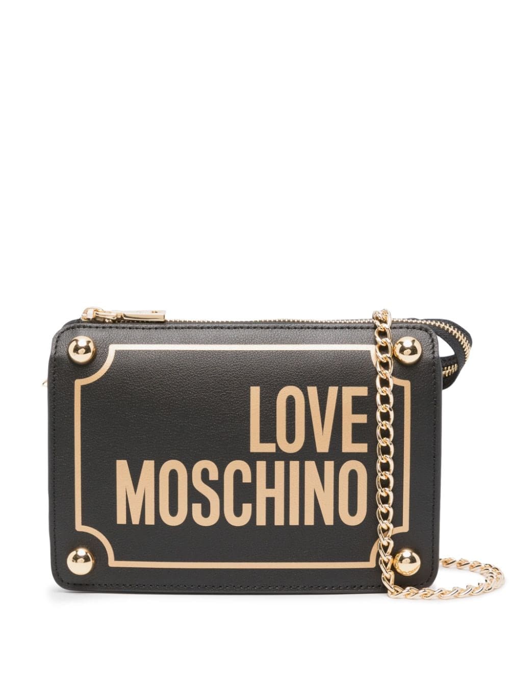 Love Moschino logo-print shoulder bag