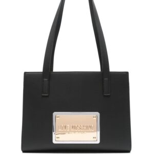 Love Moschino logo-plaque tote bag