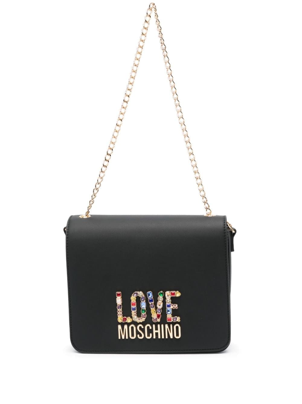 Love Moschino logo-lettering shoulder bag
