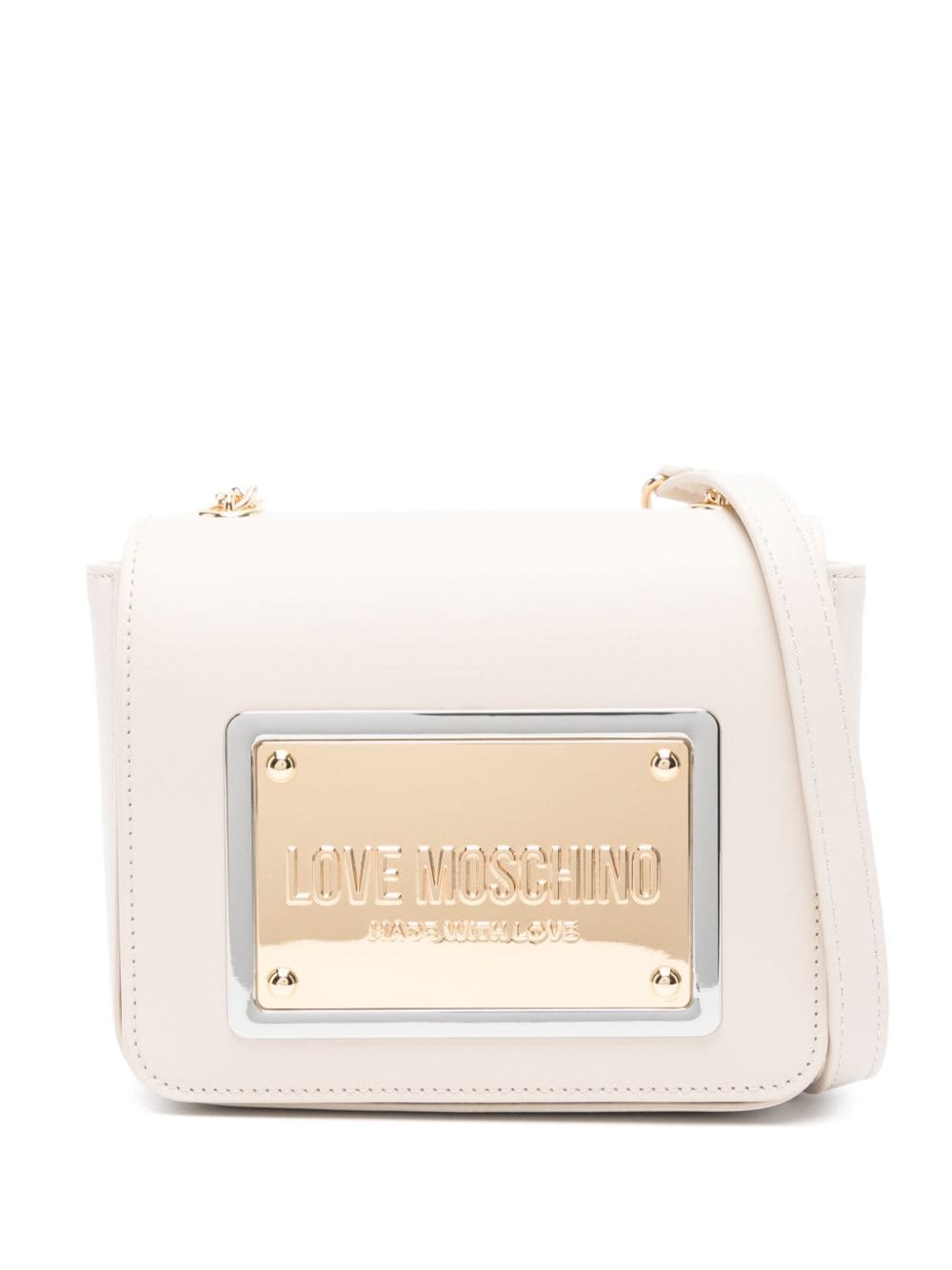 Love Moschino logo-plaque cross body bag
