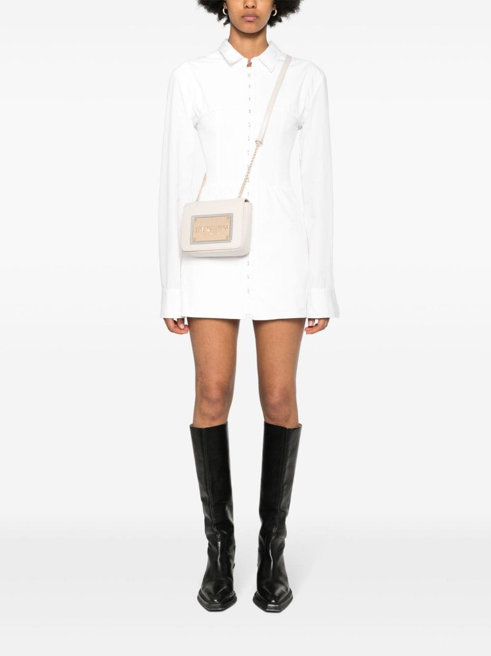 Love Moschino logo-plaque cross body bag - Image 2