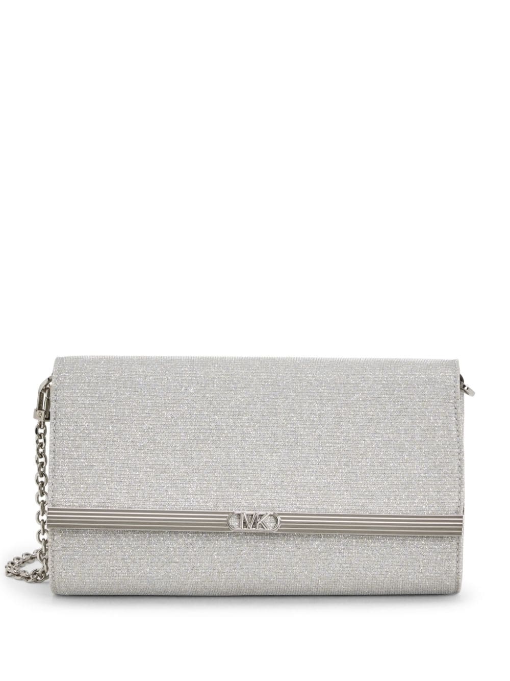 Michael Kors large Mona glitter clutch bag