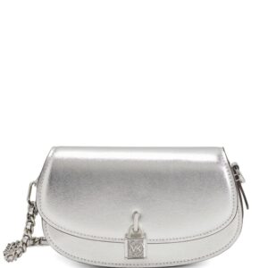 Michael Kors small Mila metallic-leather shoulder bag