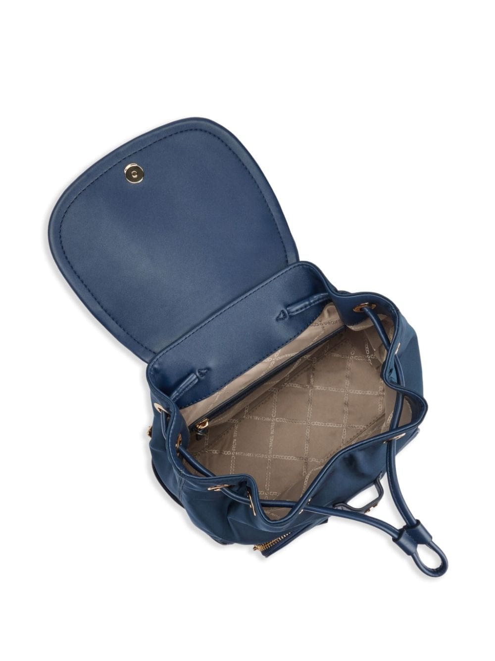 Michael Kors logo-plaque midnight blue backpack - Image 3