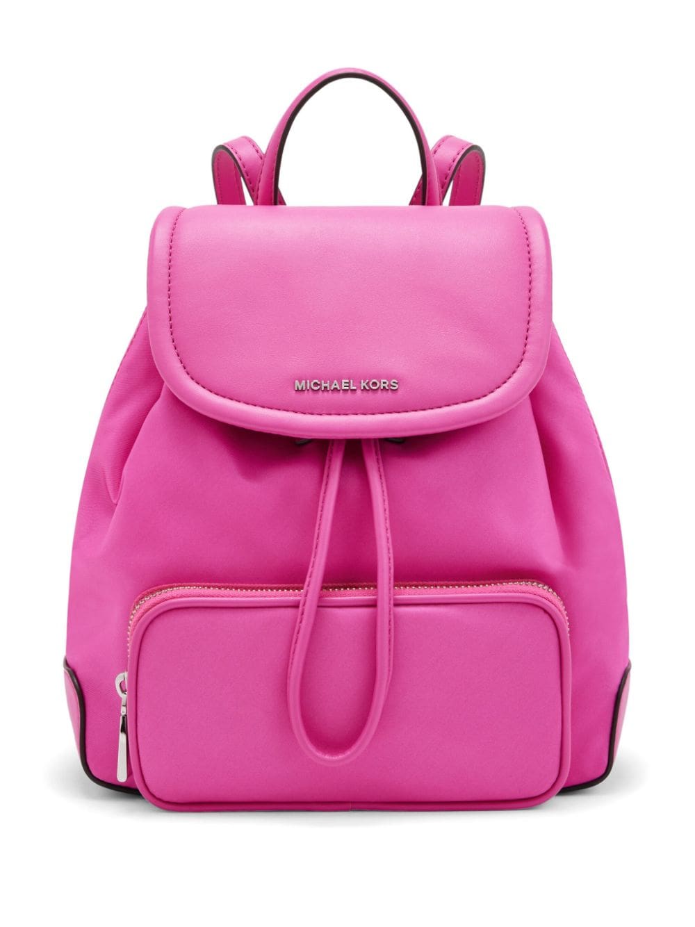 Michael Kors logo-plaque pink backpack