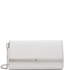 Michael Kors logo-plaque leather clutch bag