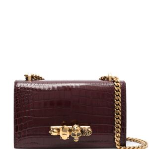 Alexander McQueen Jewelled leather satchel bag
