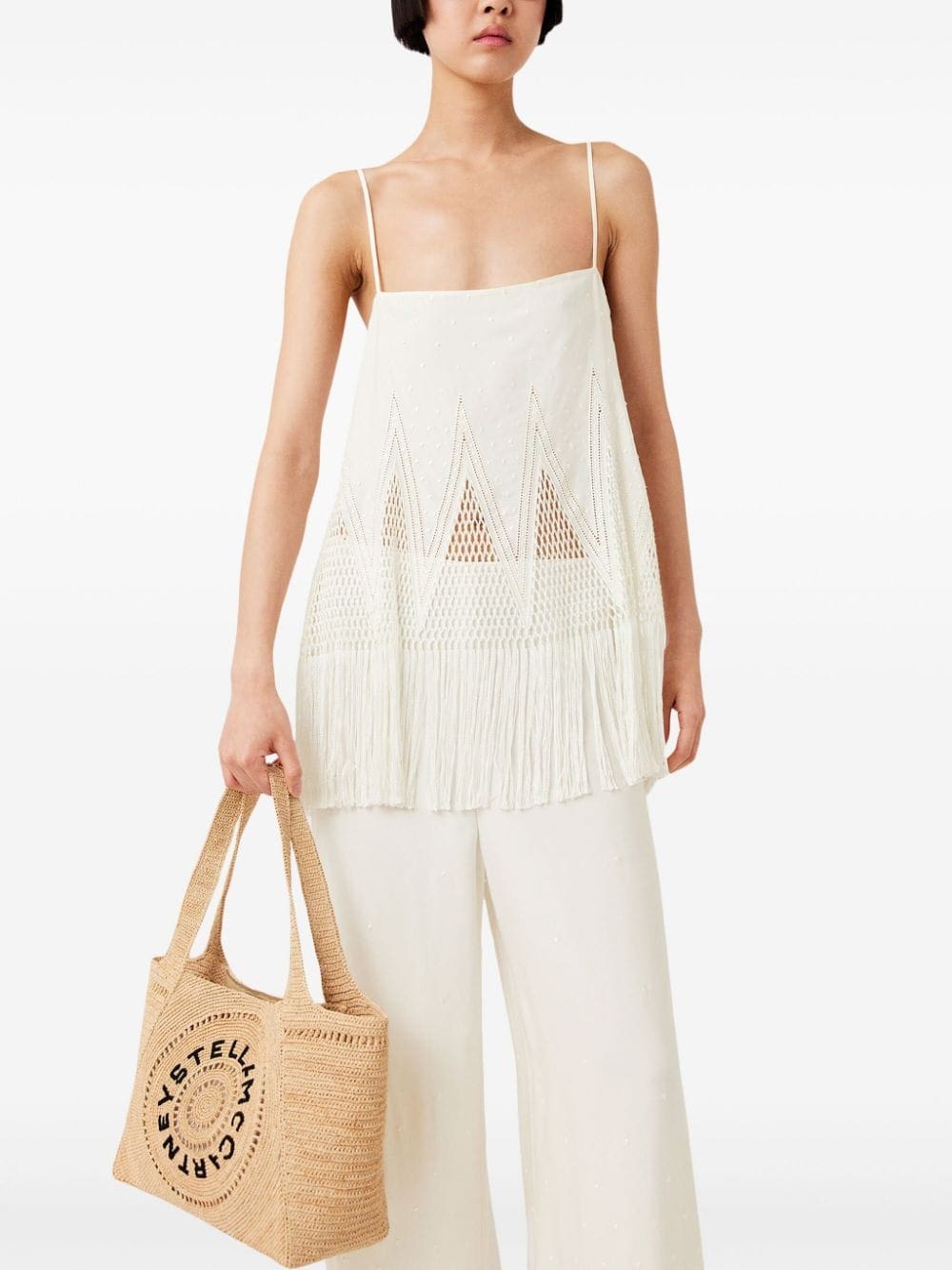 Stella McCartney medium logo-embroidered tote bag - Image 3