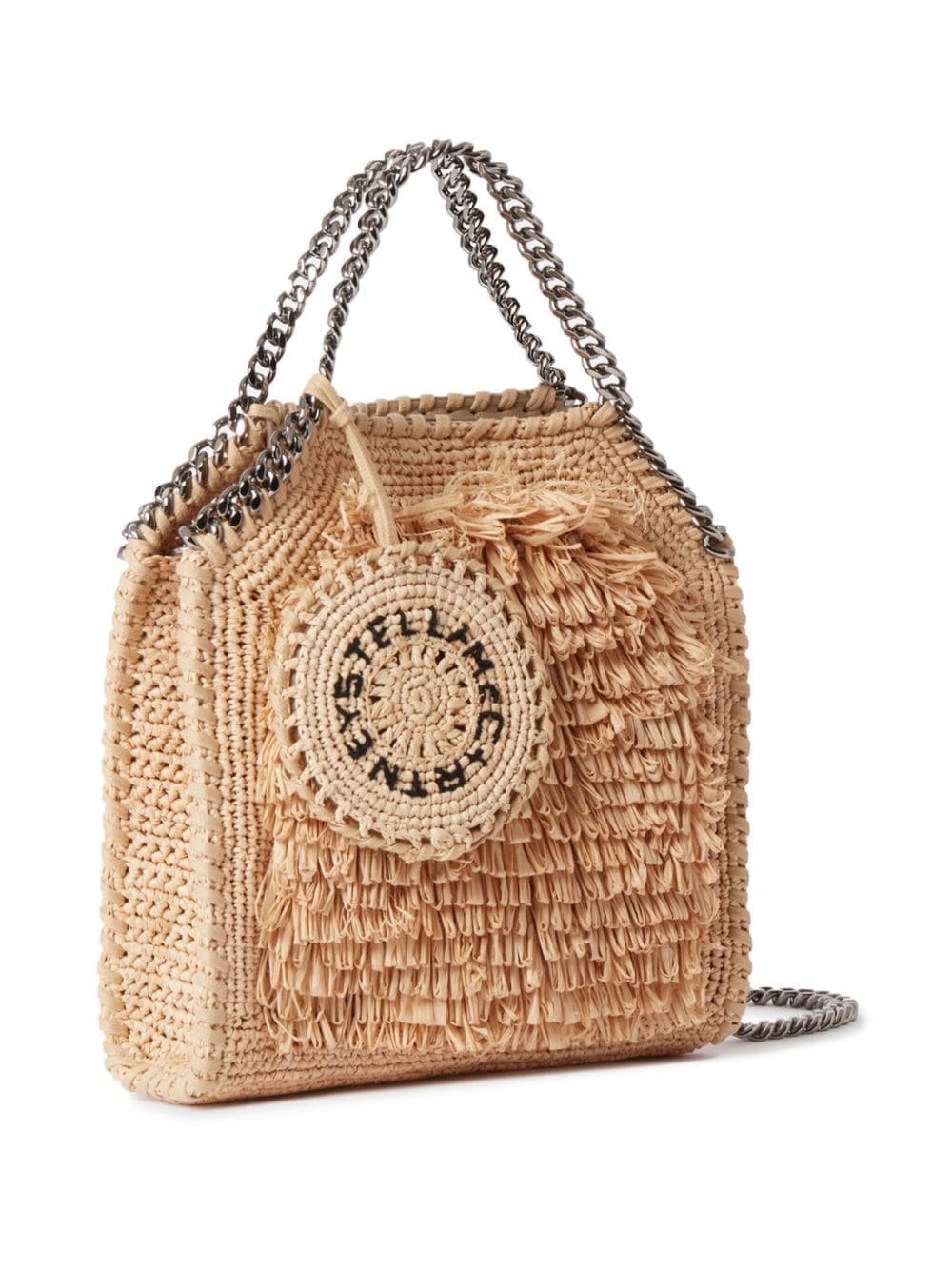 Stella McCartney Falabella raffia tote bag - Image 5