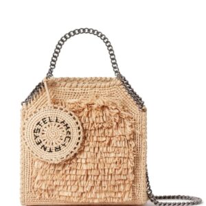 Stella McCartney Falabella raffia tote bag