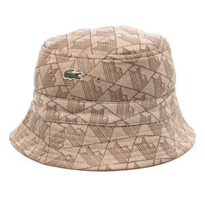 Lacoste logo-patch reversible bucket hat