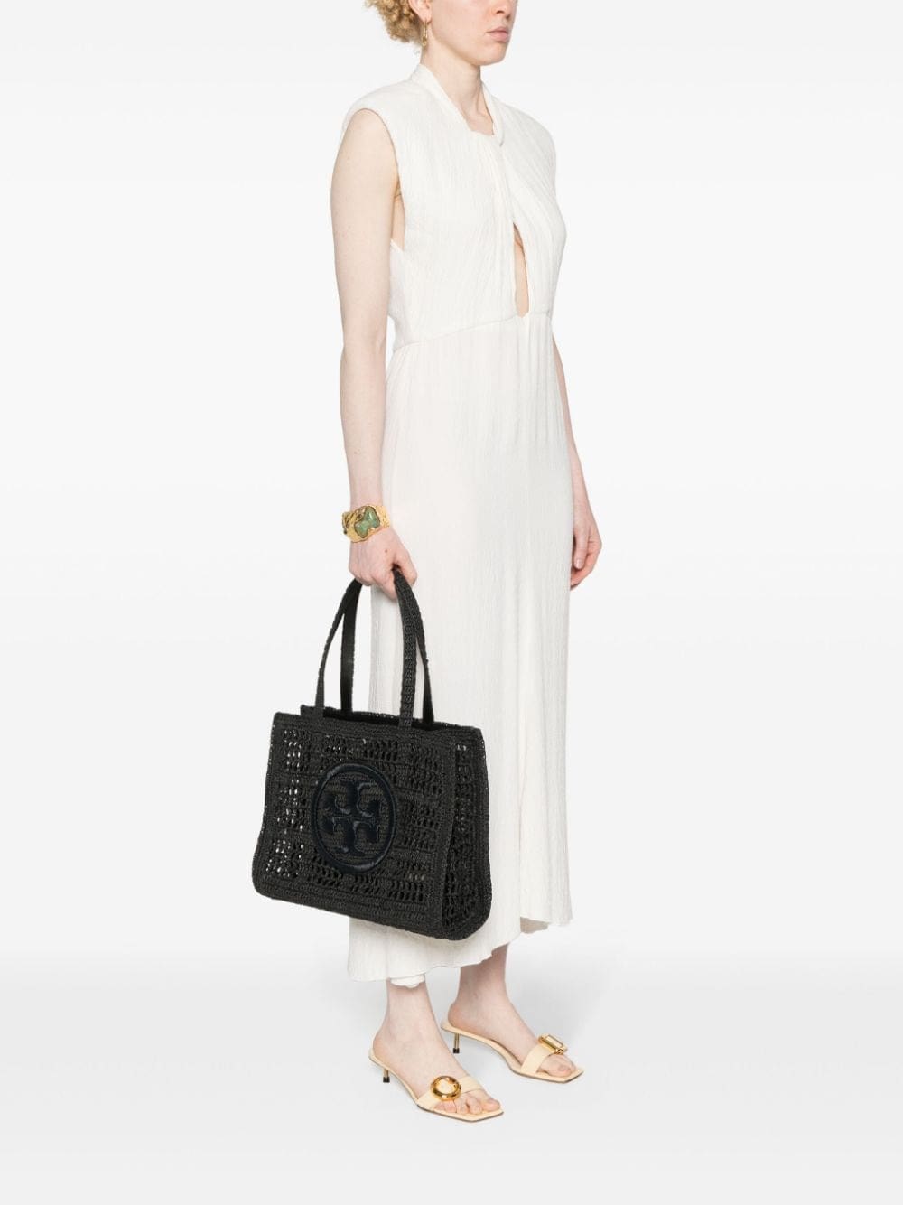 Tory Burch small Ella crochet tote bag - Image 2