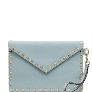 Valentino Garavani Rockstud leather clutch bag