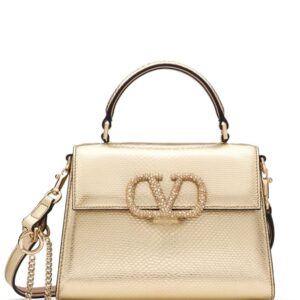 Valentino Garavani mini VSling metallic tote bag