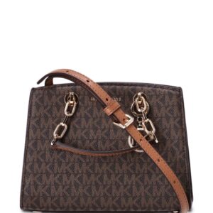 Michael Kors monogram pattern chain two-way tote bag