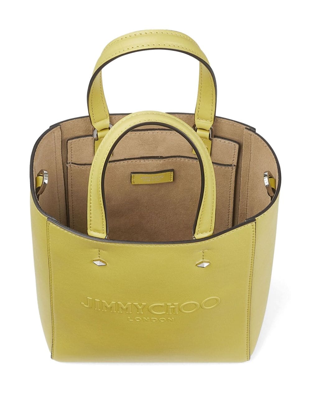 Jimmy Choo Lenny debossed-logo leather tote bag - Image 4