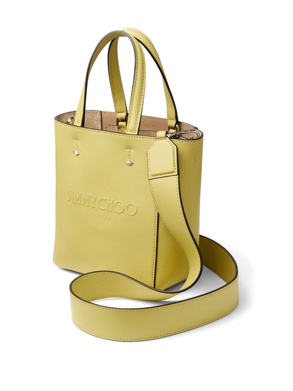 Jimmy Choo Lenny debossed-logo leather tote bag - Image 3