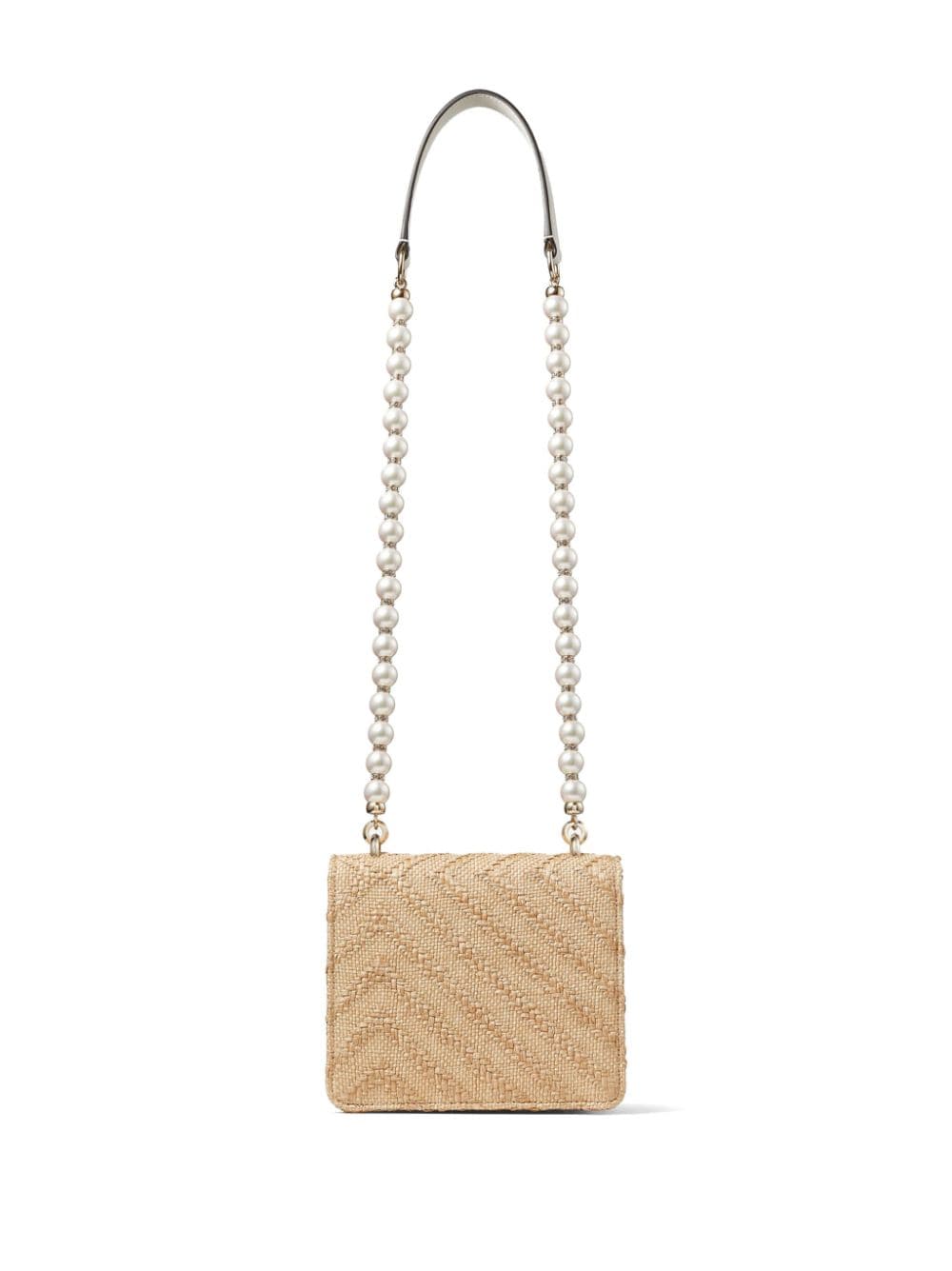 Jimmy Choo small Avenue raffia shoulder bag - Image 2