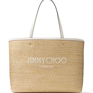Jimmy Choo Marli raffia tote bag