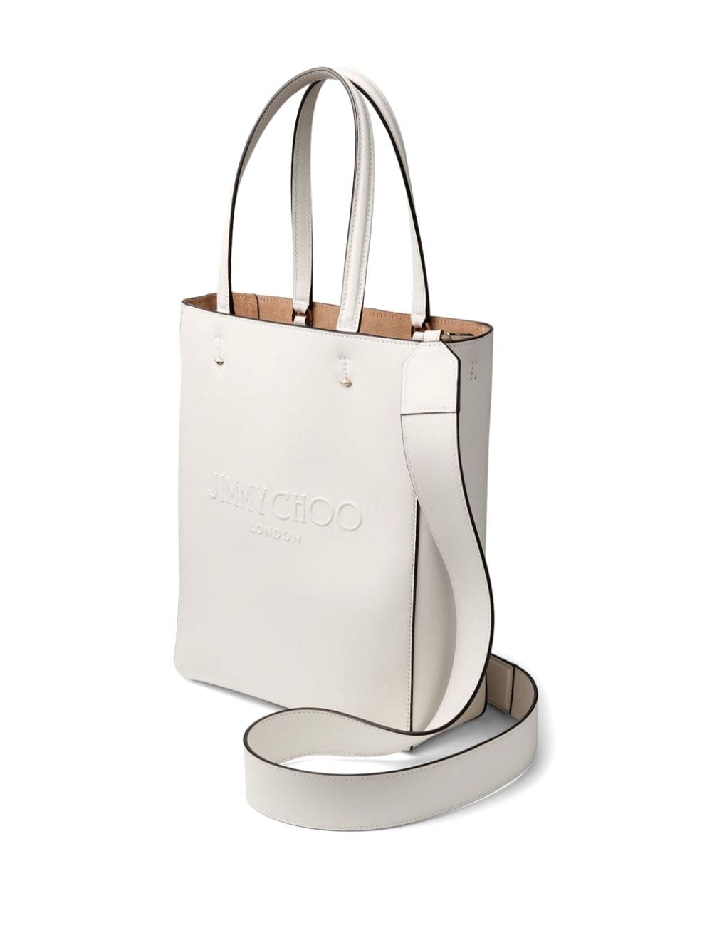 Jimmy Choo Lenny debossed-logo leather tote bag - Image 3