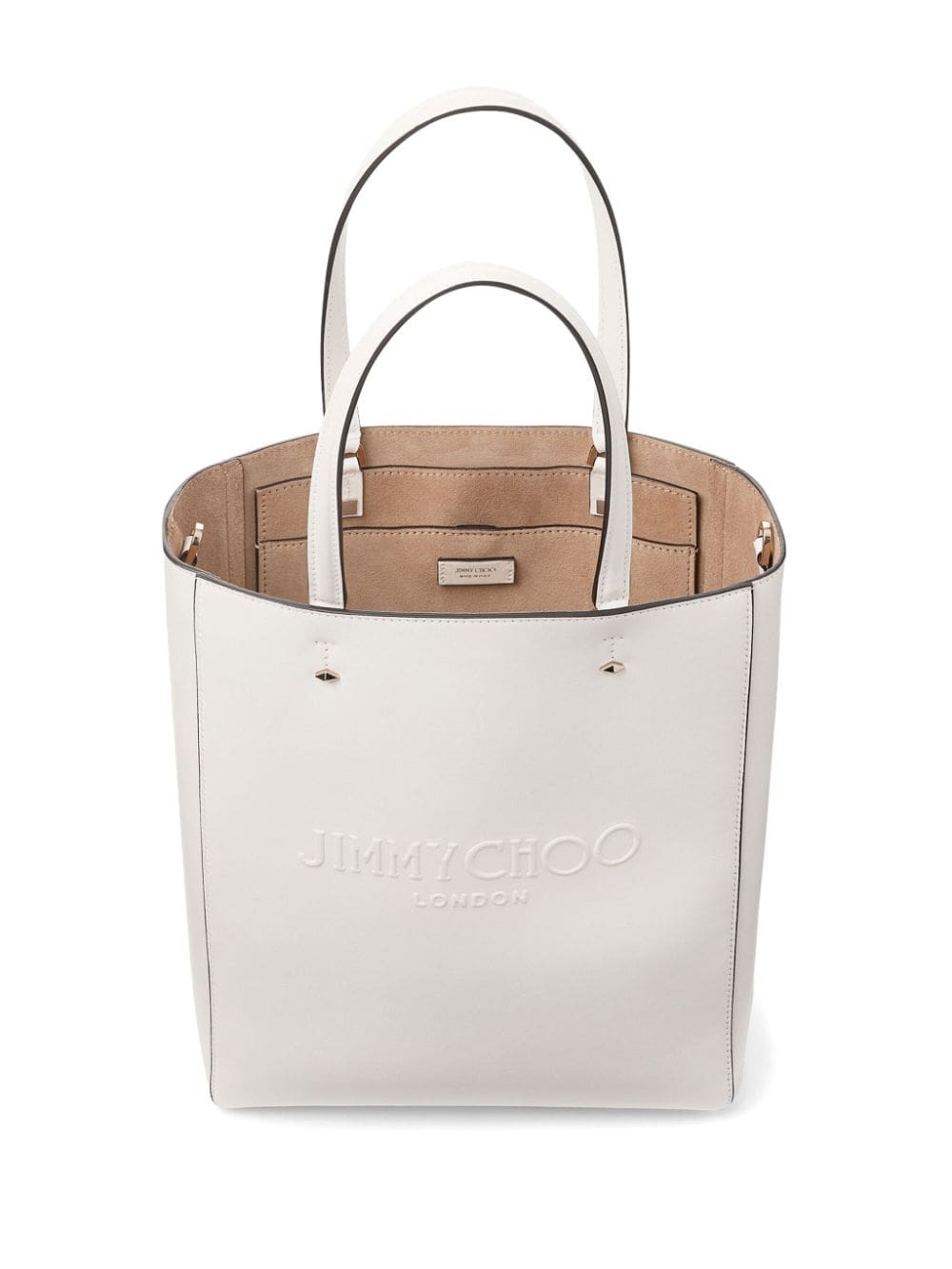 Jimmy Choo Lenny debossed-logo leather tote bag - Image 4
